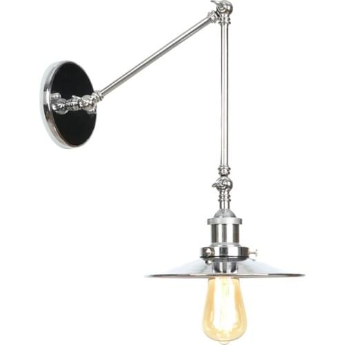 High Quality Wall Lamps Sconce Loft Chrome Plated Bathroom Light Modern Metal Wall Lamp Bedroom Bedside Sconces Dream Master