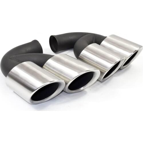 1 PAIR stainless steel exhaust tip GTS exhaust for Porsche Cayenne mufflers tip in 2010-2014 car exhaust pipe muffler tail