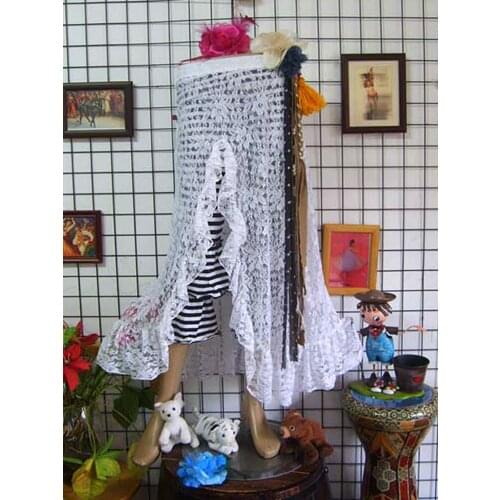 7years Old Lil Girl 2021Iace Belly Dance Skirt Slit Lotus Ieaf EdgesSkirtEX02 19