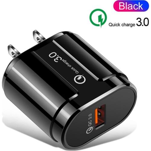 3a Quick Charge 3.0 Usb Charger Eu Wall Mobile Phone Charger Adapter For Iphone X Max 7 8 Qc3.0 Fast Charging For Samsung Xiaomi