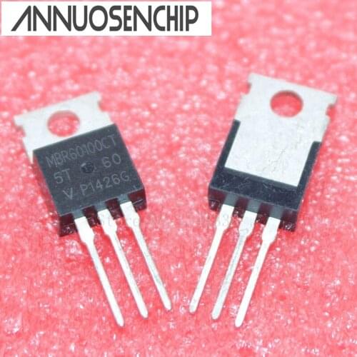 Free shipping 10PCS V60100C MBR60100CT TO220 DIODE SCHOTTKY 100V 30A TO220AB NEW