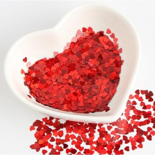 Paillettes 3mm Love Heart Sequins Laser Glitter Nail Sequin PET Ultrathin Paillette Accessories For Ornament Crafts Wholesale