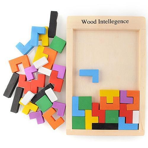 Wooden Block Kids Early Educational Toys Children Game Intellegence Jigsaw Puzzle