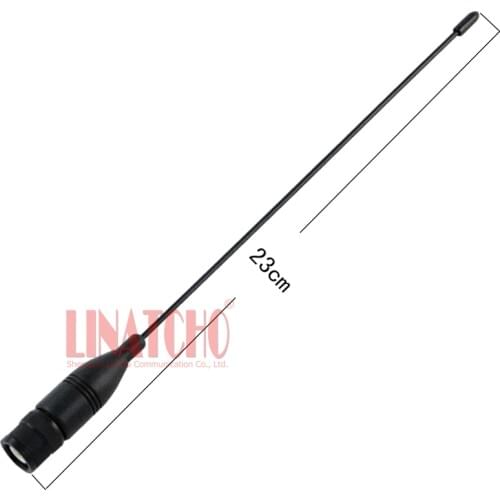 NA 666 UHF/VHF 144/430 dual band walkie talkie flexible two way radio BNC male connector antenna