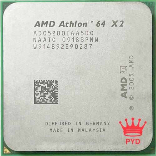 AMD X2 5200 Athlon 64 X2 5200+ 2.7 GHz Dual-Core CPU Processor ADO5200IAA5DO Socket AM2