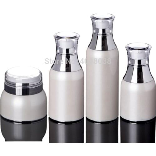 30ML 50ML 100ML Emulsion Bottle PETG Vacuum Flask Thickened Transparent Cover Press Pump Bottle Portable Liquid Foundation Vial