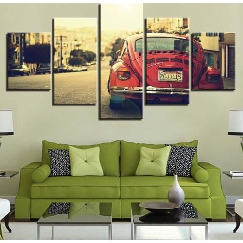Brand New Wall Art For Modular Canvas Picture Modern Frame 5 Pieces Vehicle Painting Living Room Room Decoration HD Print Poster