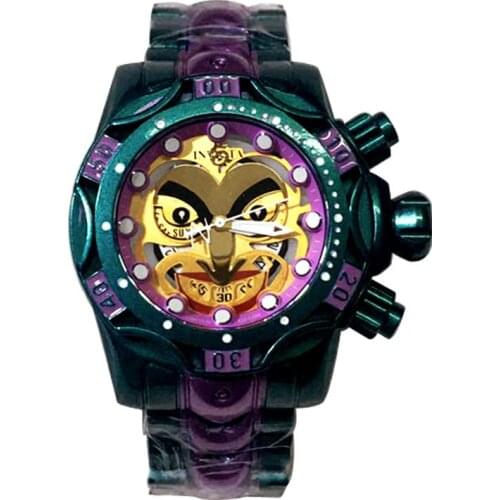 New European and American Colorful Clown Series Mens Quartz Watch Couple Watch Gift Souvenir Jewelry Luxury Watch
