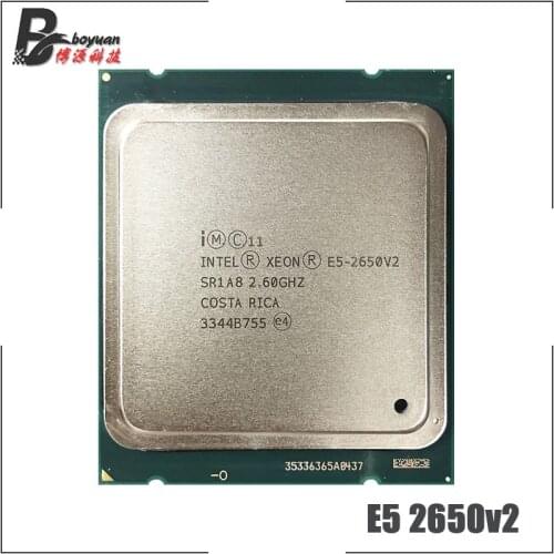 Intel Xeon E5-2650v2 E5 2650v2 E5 2650 v2 2.6 GHz Eight-Core Sixteen-Thread CPU Processor 20M 95W LGA 2011