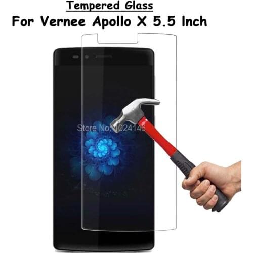 For Vernee Apollo X 5.5" Clear Tempered Glass Screen Protector Ultra Thin Explosion-proof Protective Film Guard + Cleaning Kit