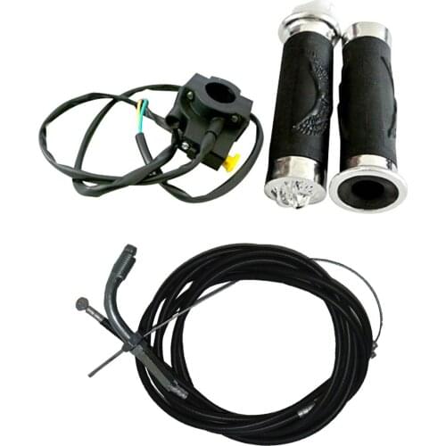 Throttle Clutch Cable & Handlebar Throttle Grips For 49/66/80cc Motorized Bike