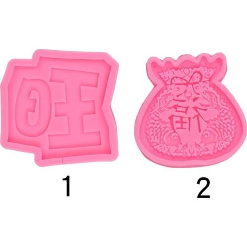 Plug-in Shape Decoration Turned Sugar Silicone Mold 17-312