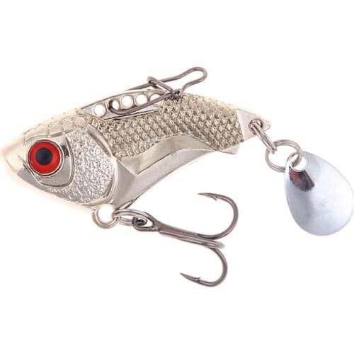 1Pcs Metal VIB Fishing Lures 45mm 16g vivid Vibrations Gold Sliver Spoon Lure Bass Hard Bait Artificial Wobbler Fishing Tackle