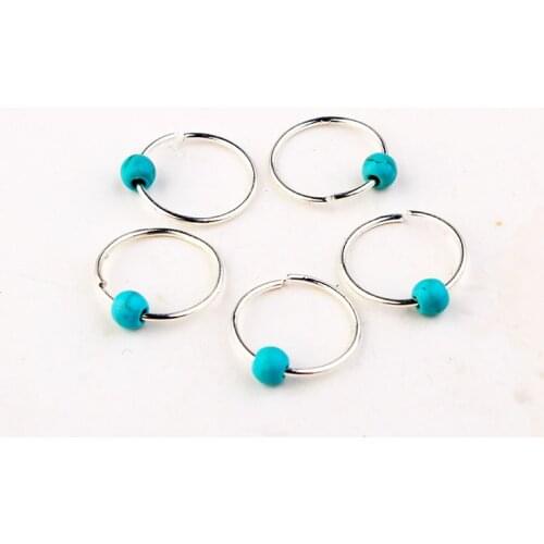 5 Pcs/Lot Brass/Gun-metal/Gold/Silver/Rhodium Opening Hair Ring for Braid Dreadlock Bead Cuff Clip Braid Tool