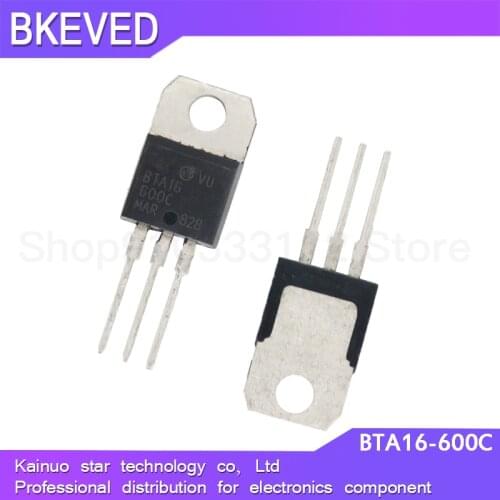 5pcs BTA16-600C TO-220 BTA16-600 BTA16 160-600C Triacs 16 Amp 600 Volt TO220 new original ic