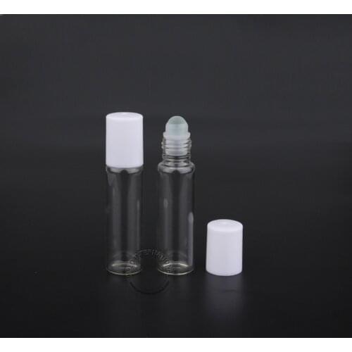 60pcs x Wholesale High Quality 10ml/10cc Clear Glass Roll On Bottle, Split Charging Container Empty Perfume Bottles For Women