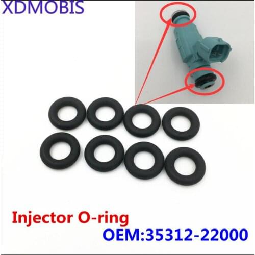 8PCS Injector seal O-ring seal injector seal FOR Hyundai FOR Kia Full range of general purpose 3531222000 35312-22000