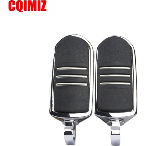Aluminum Stream Liner Styled Motorcycle Foot Pegs Footrests For Harley Dyna V-Rod Black Chrome Available