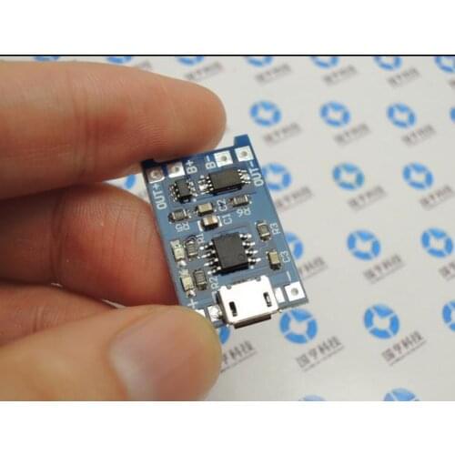 Free shipping 18650 lithium battery plate 1A lithium battery and protect plate ,seal charge + protection