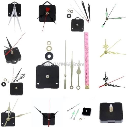 DIY Clock Mechanism Parts Classic Hanging Black Quartz Watch Wall Clock Movement Quartz Wall Clock Movement 1 set