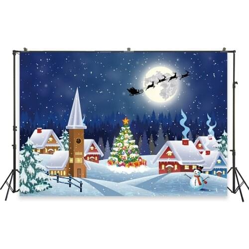 HUAYI Photography Backdrops Christmas Photo Background Christmas Xmas Family Party Decor Banner Studio Photobooth BackdropXT6146