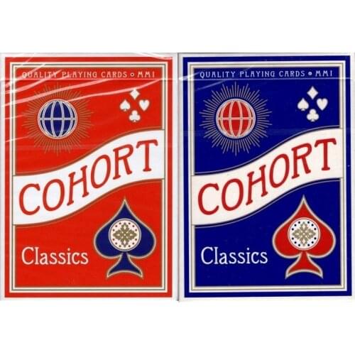 Ellusionist Cohort Marked Playing Cards Blue/Red Casino Poker USPCC Deck Magic Card Games Magic Tricks Props for Magician