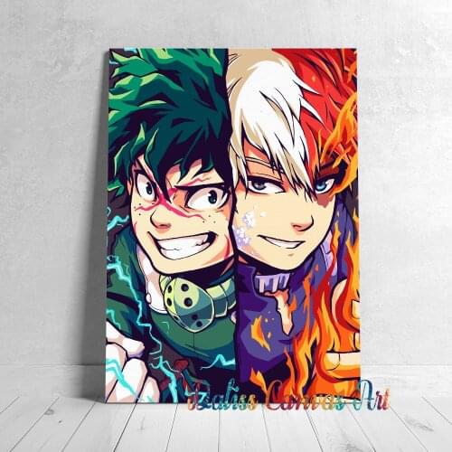 Anime deku My Hero Academia Canvas Pictures Home Decoration Paintings Poster HD Prints Wall Art Modular Living Room Framed