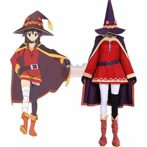 Anime KonoSuba Megumin Cosplay Costume halloween costume custom made witch costume