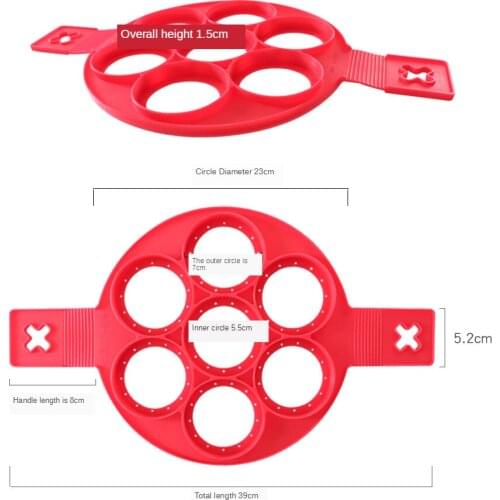 Creative silicone omelet device love poached tool household egg model non-stick mold for making pancakes
