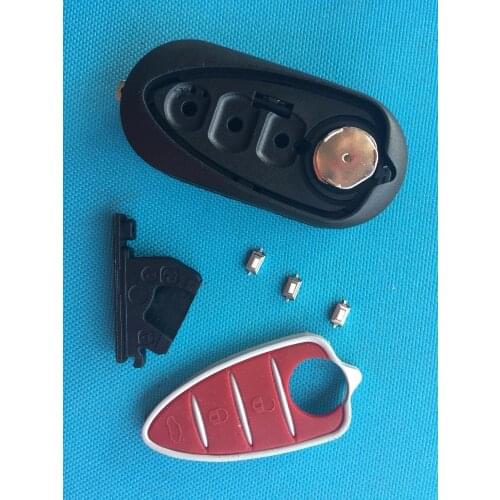 1Pcs Of New Replacement Key Shell For Alfa Romeo Mito Giulietta GTO 159 3 Buttons Remote FOB Case Blade Uncut No Logo Auto Parts