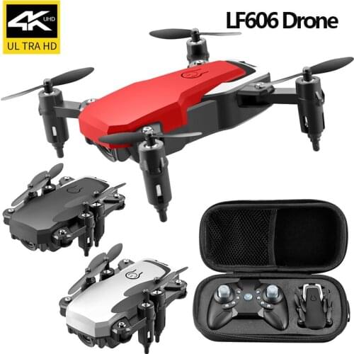 LF606 Mini Drone With Camera 4K HD Wide Angle RC Helicopter One-Key Return WIFI FPV Drones Foldable Quadcopter Kid Toys Boy Gift