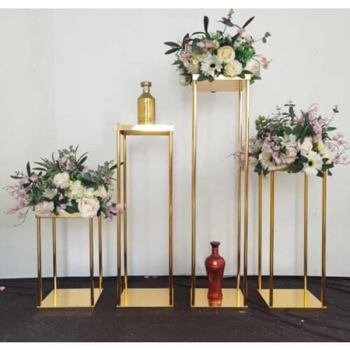2021 Nordic Metal Table Interior Floor Vase Plant Pot Shelf Iron Flower Stand Wedding Gifts Display Rack Balcony Living Room