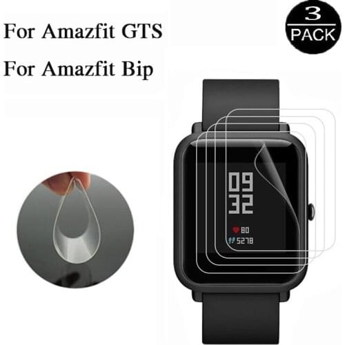TPU Soft Protective Film For Huami Amazfit GTS Clear Guard For Xiaomi Amazfit Bip lite Scratch Proof Screen Protector not glass
