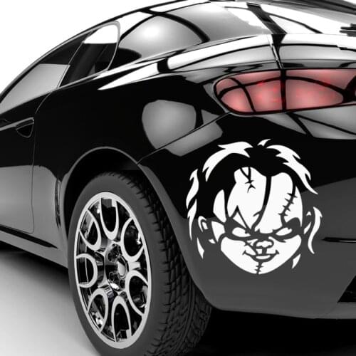 EmpireYing 3 Size 8 Colors Demon Monster Ghost Doll Silhouettes Chucky Car Sticker Design SUV Racing Wall Styling Decals Gifts
