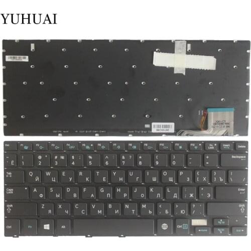 NEW Russian Keyboard for Samsung 7 Ultra 730U3E NP730U3E 740U3E NP740U3E RU black laptop keyboard Backlight