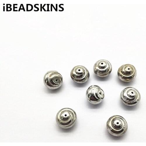 New arrival! 12x10mm Rhodium color 200pcs CCB Round Shape beads for Earrings parts,hand Made Earrings Findings Jewelry DIY