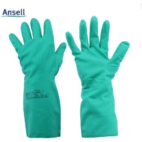 Ansell 37-176 nitrile rubber household gloves non-slip