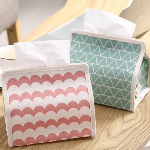 INS Simple Living Room Paper Box коробка для салфеток Household Cotton Linen Cloth Tissue Bag Tea Table Napkin Storage Boxes