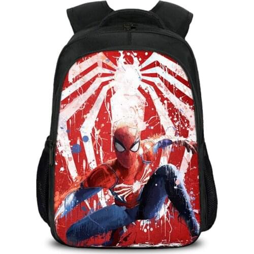 The Avengers Spiderman Cartoon Backpack for Boys Teenager Disney Marvel Breathable Cute Kindergarten Student School Bag Rucksack