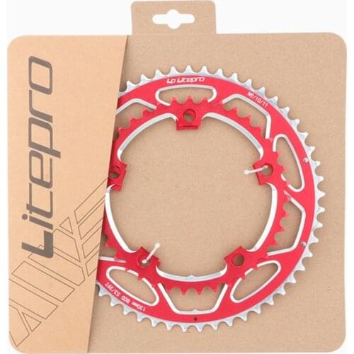 Litepro 53T 39T Road Bike Dual Chainring Folding Bicycle Sprocket Chainwheel Aluminum Alloy 9 10 11Speed Double Crankset