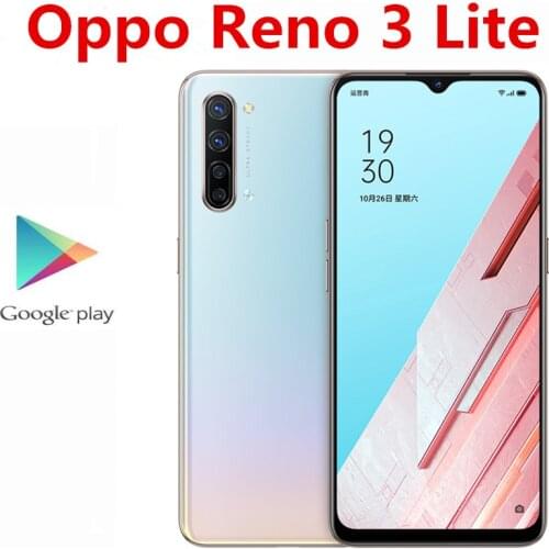 Original Oppo Reno 3 Lite 5G Mobile Phone 48.0MP+8.0MP+2.0MP+2.0MP+32.0MP 6.4" AMOLED 8GB RAM 128GB ROM Snapdragon 765 OTA OTG
