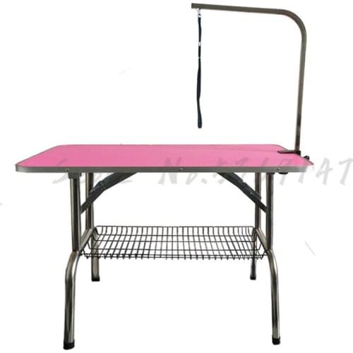 Pet Beauty Table Dog Home Bath Haircut Hair Folding Portable Suspender Bracket Rope