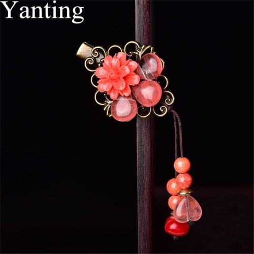 Yanting Vintage Hair Clips For Women Girls 2019 Sweet Color Wedding Party Hair Jewelry Crystal Stone Female Accessories 0126