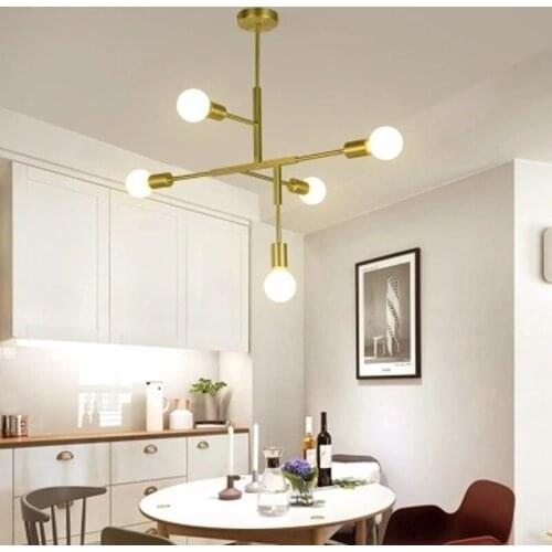 Magic Bean Branch Chandelier Lights Postmodern Luxury Brass Color Living Dining Room Bedroom chandelier lights