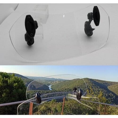 Motorcycle Parts Adjustable Clip On Windshield Extension Spoiler Windscreen Air Deflector For BMW KAWASAKI YAMAHA HONDA SUZUK