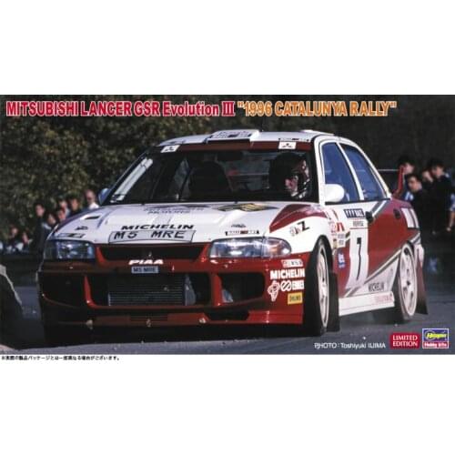 1/24 Hasegawa Plastic Assembly Car Model Toy Mitsubishi Lancer GSR Evolution III Static Model DIY Assembly Kit #20510