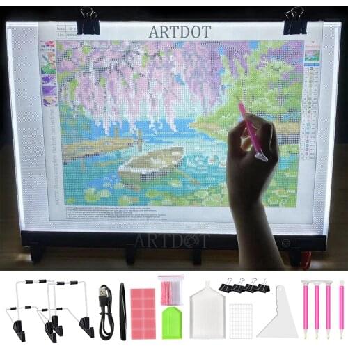5d Diamond Painting Led Light Pad A5/A4/A3 Led Drawing Board Tablet and Optional Diamond Painting Accessories Light Pad Stand