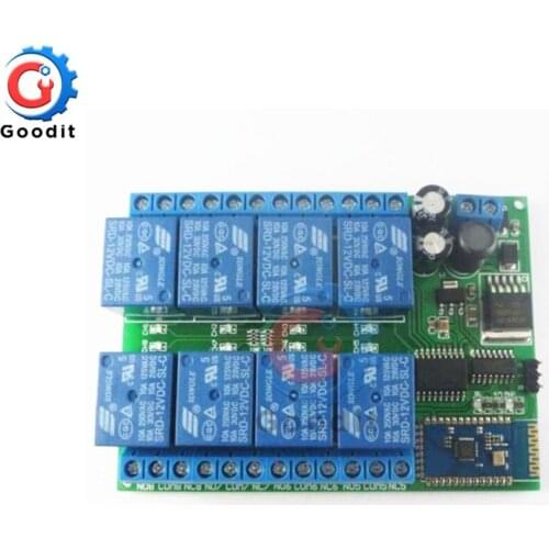 DC 12V 8 Channel Relay Board for Android Phone Bluetooth Control Relay Module for Smart Home LED Lighting System
