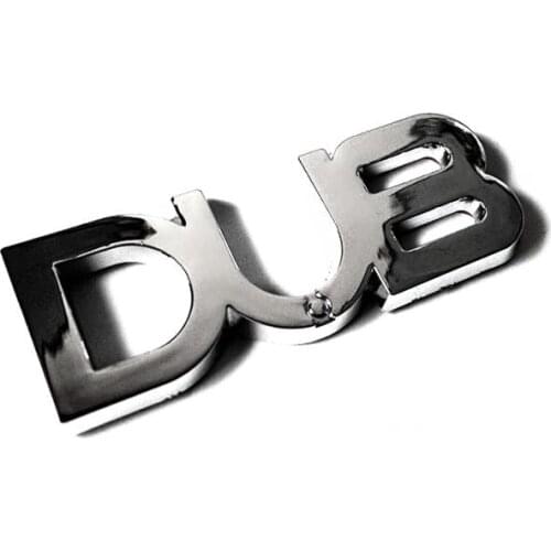 ABS Plastic 3D Small Size Dub Rear Back Car Stickers Emblems Badges