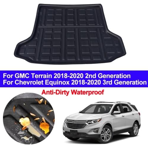 Car Auto Rear Trunk Mat Cargo Luggage Tray Boot Liner Carpet Floor Cape For Chevrolet Chevy Equinox / GMC Terrain 2018 2019 2020